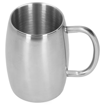 400ml Stainless Steel Beer Mug with Handle Coffee Mugs Milk Tea Cup Gift Drinkware for Office